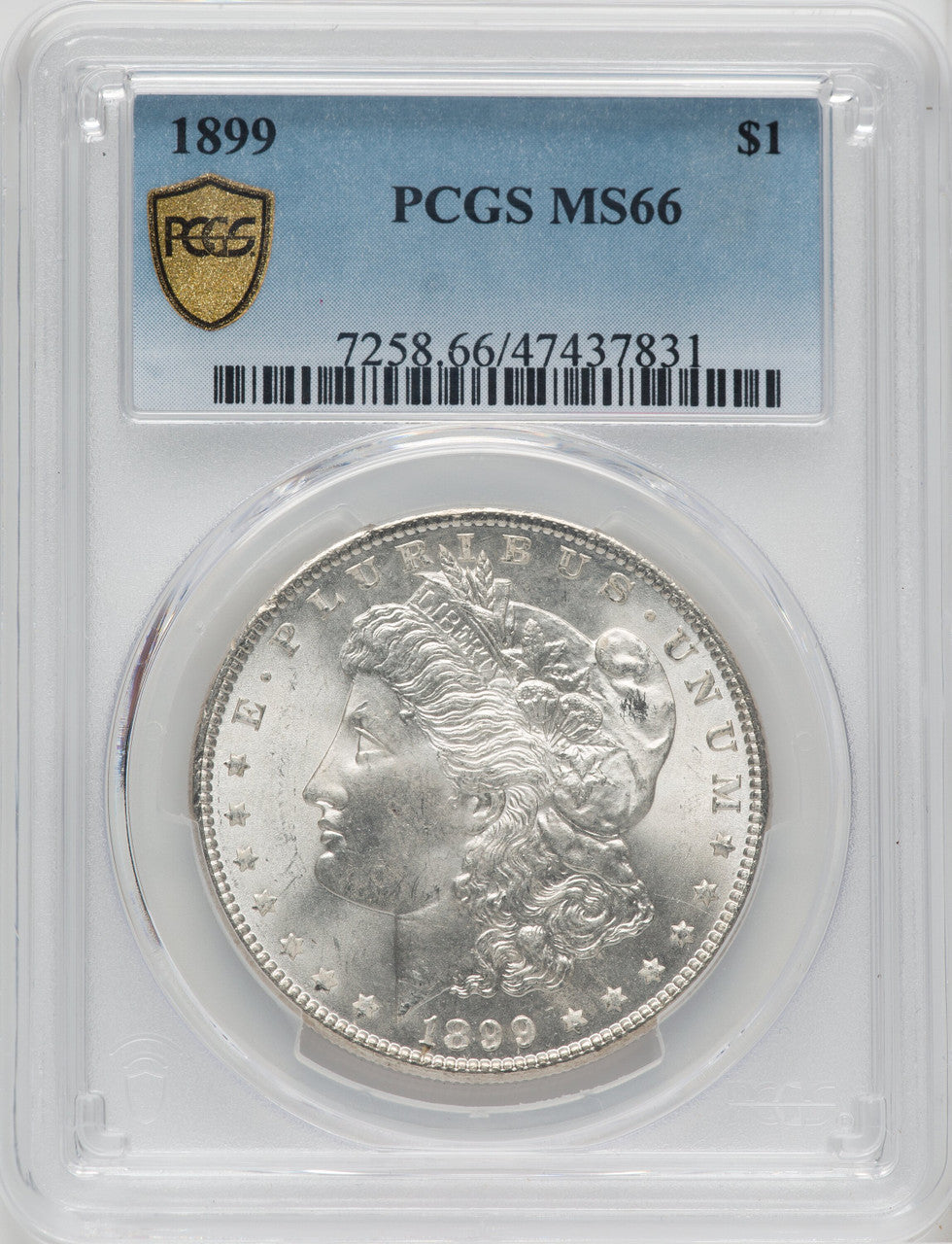 1899 $1 Morgan Dollar PCGS MS66