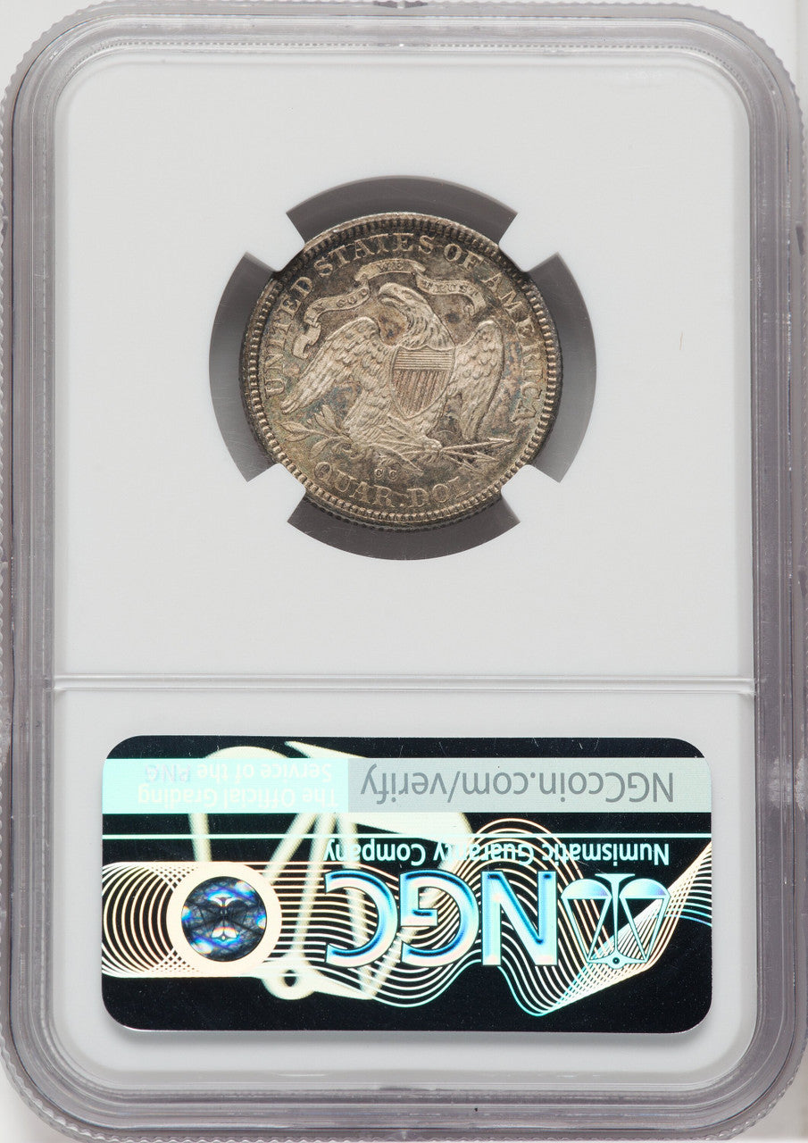 1876-CC 25C Seated Quarter NGC MS65
