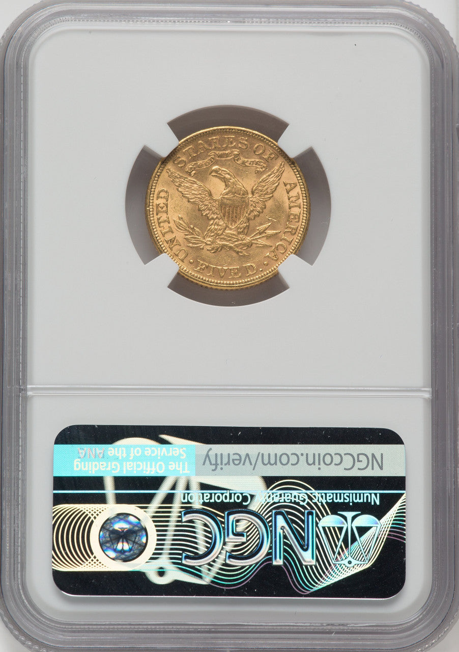 1888 $5 Liberty Half Eagle NGC MS61