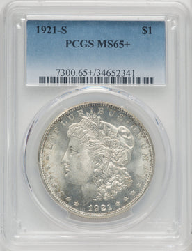 1921-S $1 Morgan Dollar PCGS MS65+