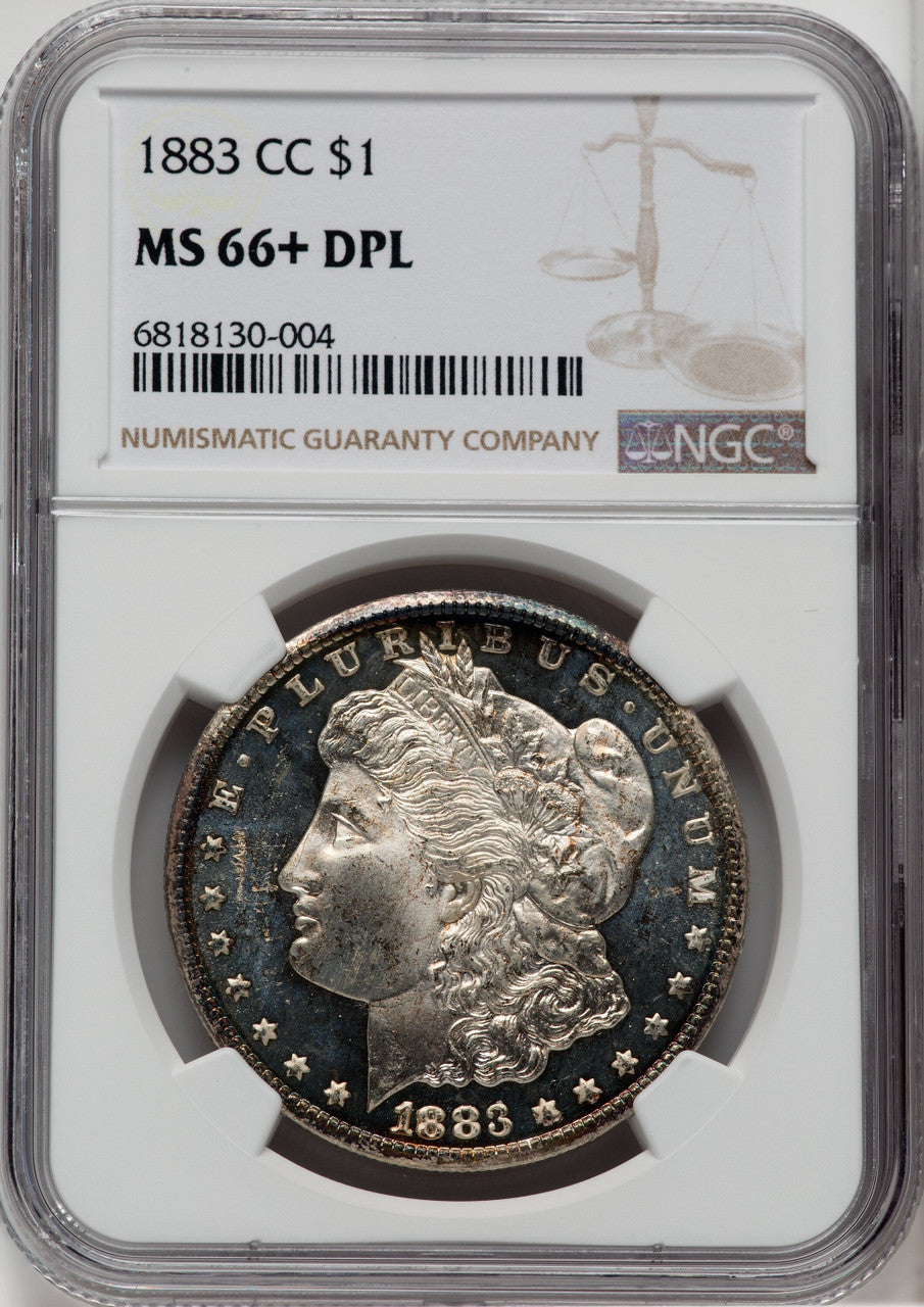 1883-CC $1 DM Morgan Dollar NGC MS66+