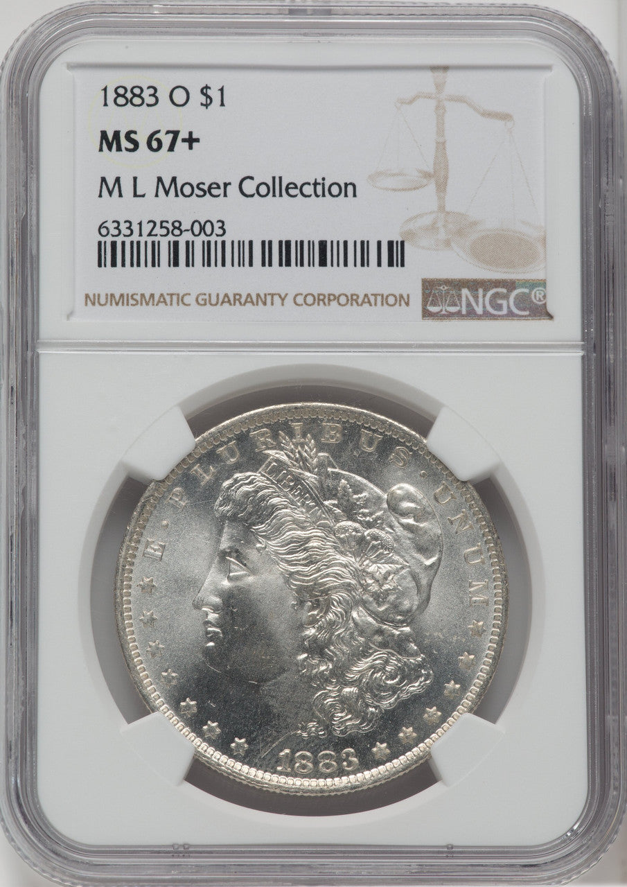1883-O $1 Morgan Dollar NGC MS67+