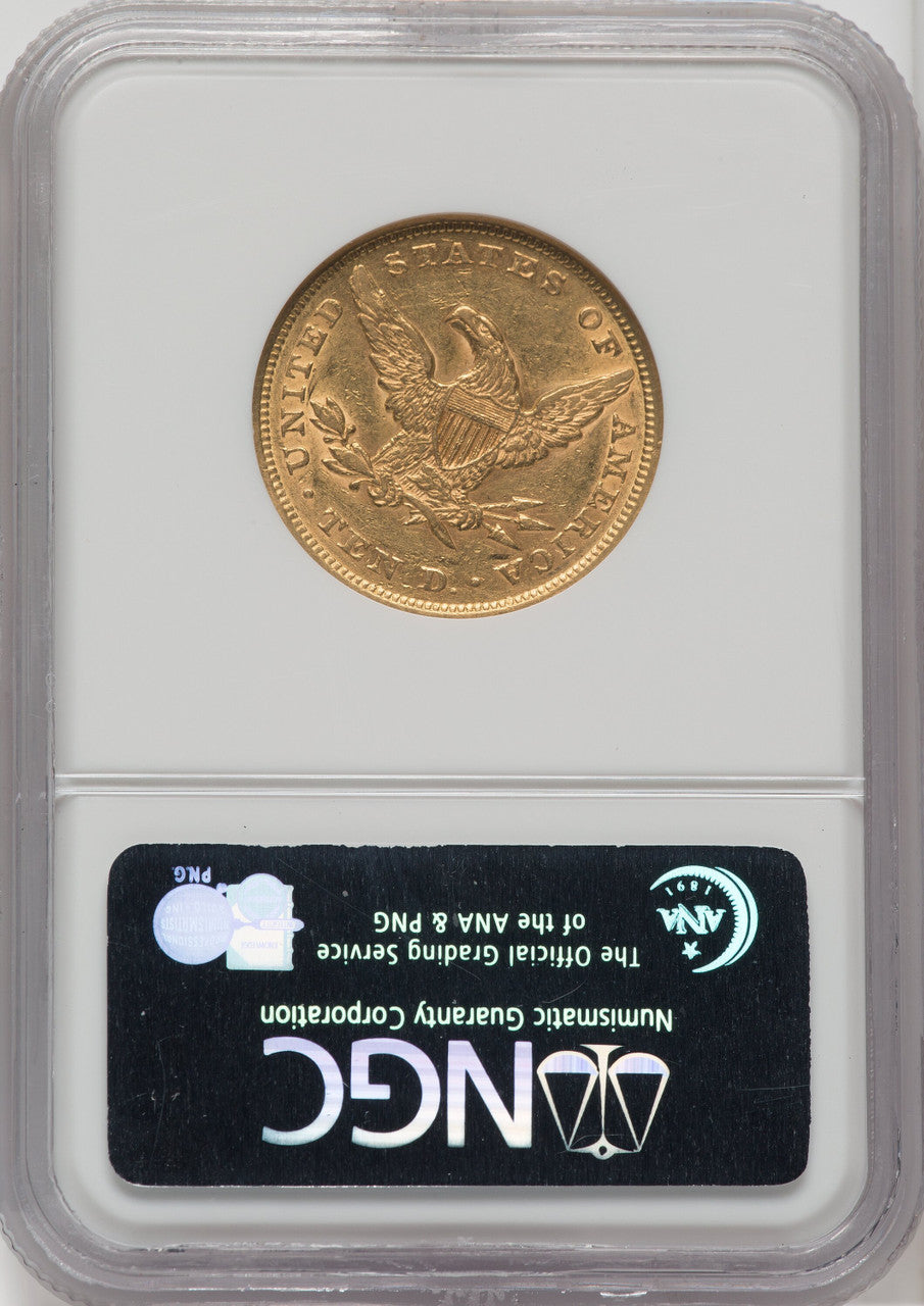 1852 $10 Liberty Eagle NGC AU55