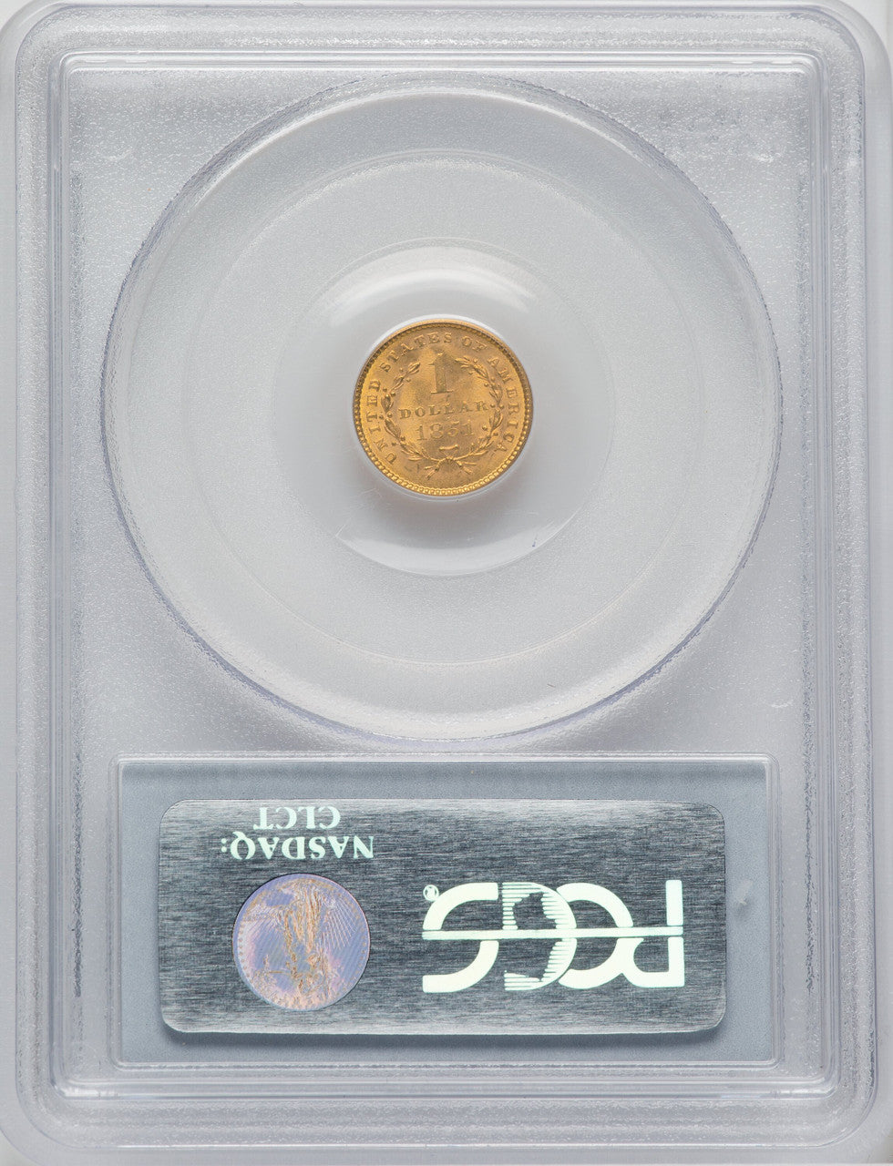 1851 G$1 Gold Dollar PCGS MS64