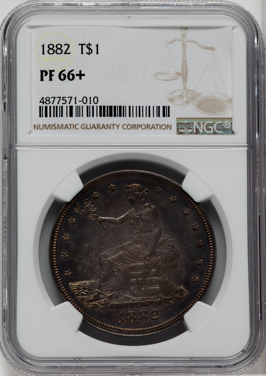 1882 T$1 Proof Trade Dollar NGC PR66+