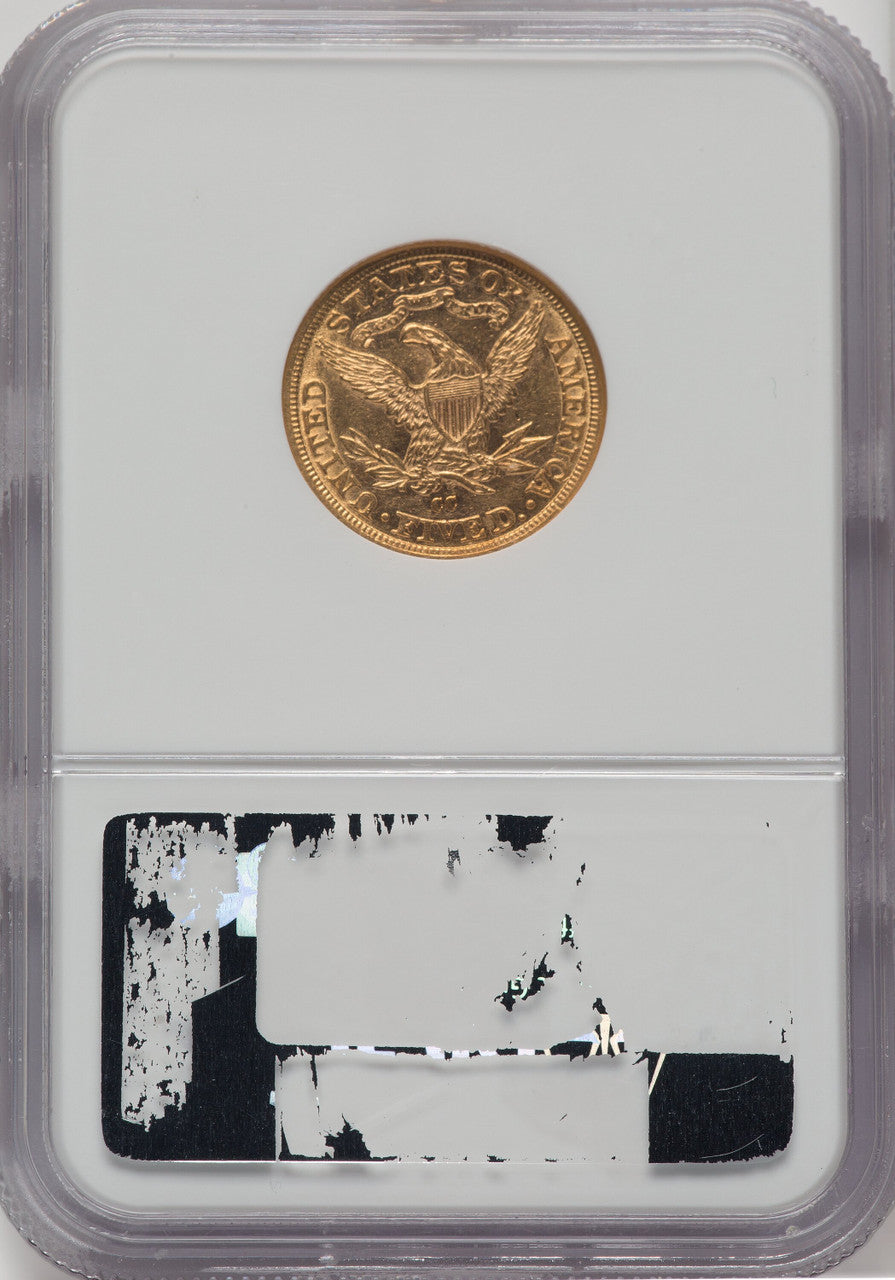 1881-CC $5 Liberty Half Eagle NGC AU58