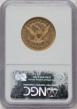 1867 $10 Liberty Eagle NGC AU50