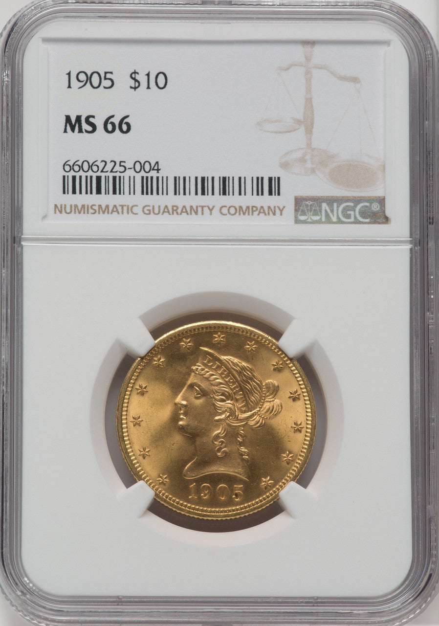 1905 $10 Liberty Eagle NGC MS66