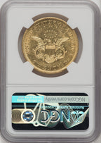 1850 $20 Liberty Double Eagle NGC AU53