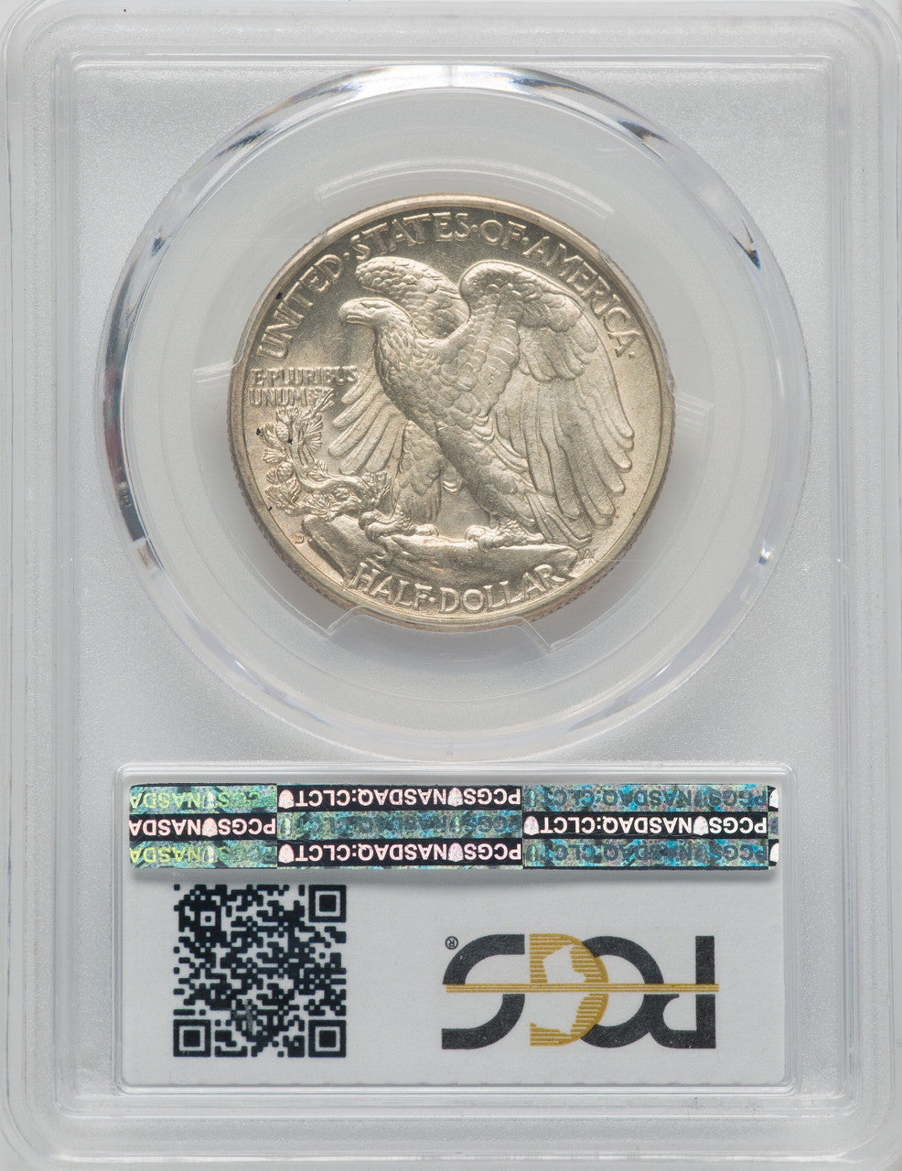 1938-D 50C Walking Liberty Half Dollar PCGS MS62