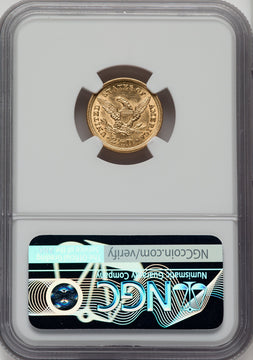 1853 $2.50 Liberty Quarter Eagle NGC MS62