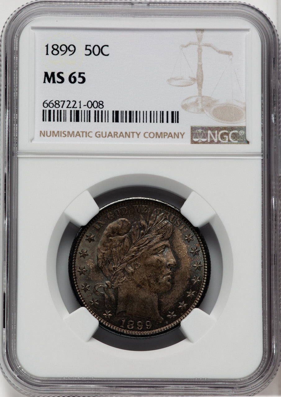 1899 50C Barber Half Dollar Details NGC MS65
