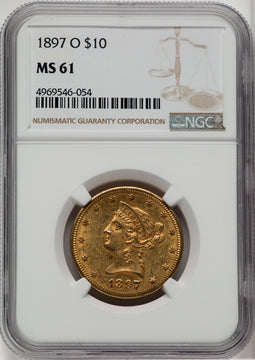 1897-O $10 Liberty Eagle NGC MS61