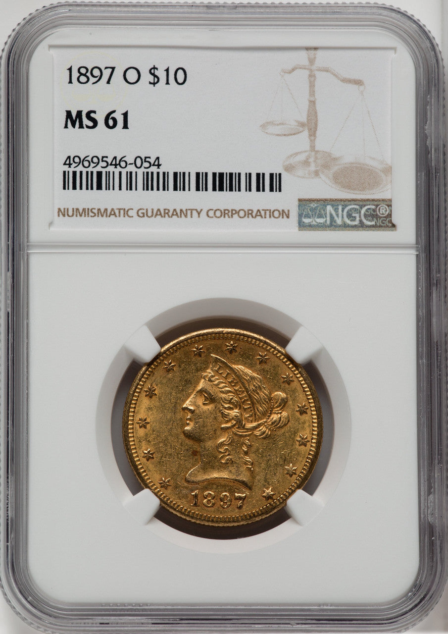 1897-O $10 Liberty Eagle NGC MS61
