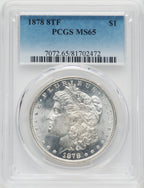 1878 8TF $1 Morgan Dollar PCGS MS65