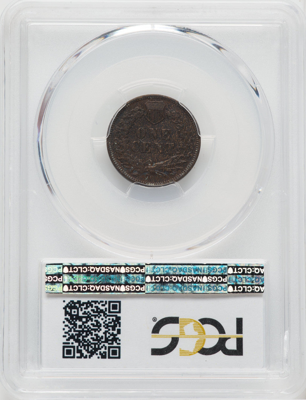 1871 1C BN Indian Cent PCGS AU50