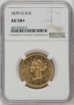 1879-O $10 Liberty Eagle NGC AU58+