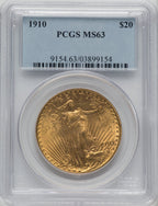 1910 $20 Saint-Gaudens Double Eagle PCGS MS63 (505389200)