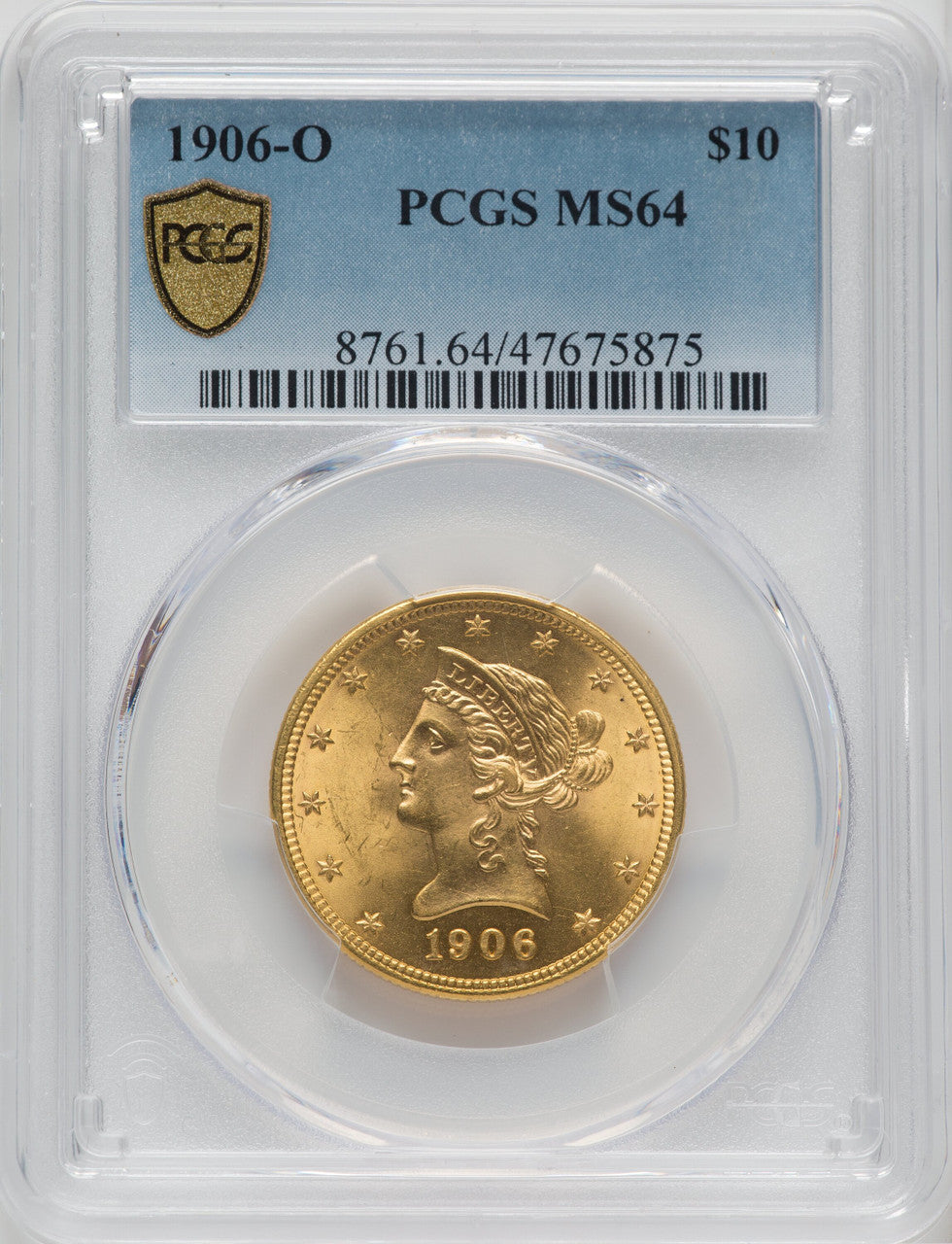 1906-O $10 Liberty Eagle PCGS MS64