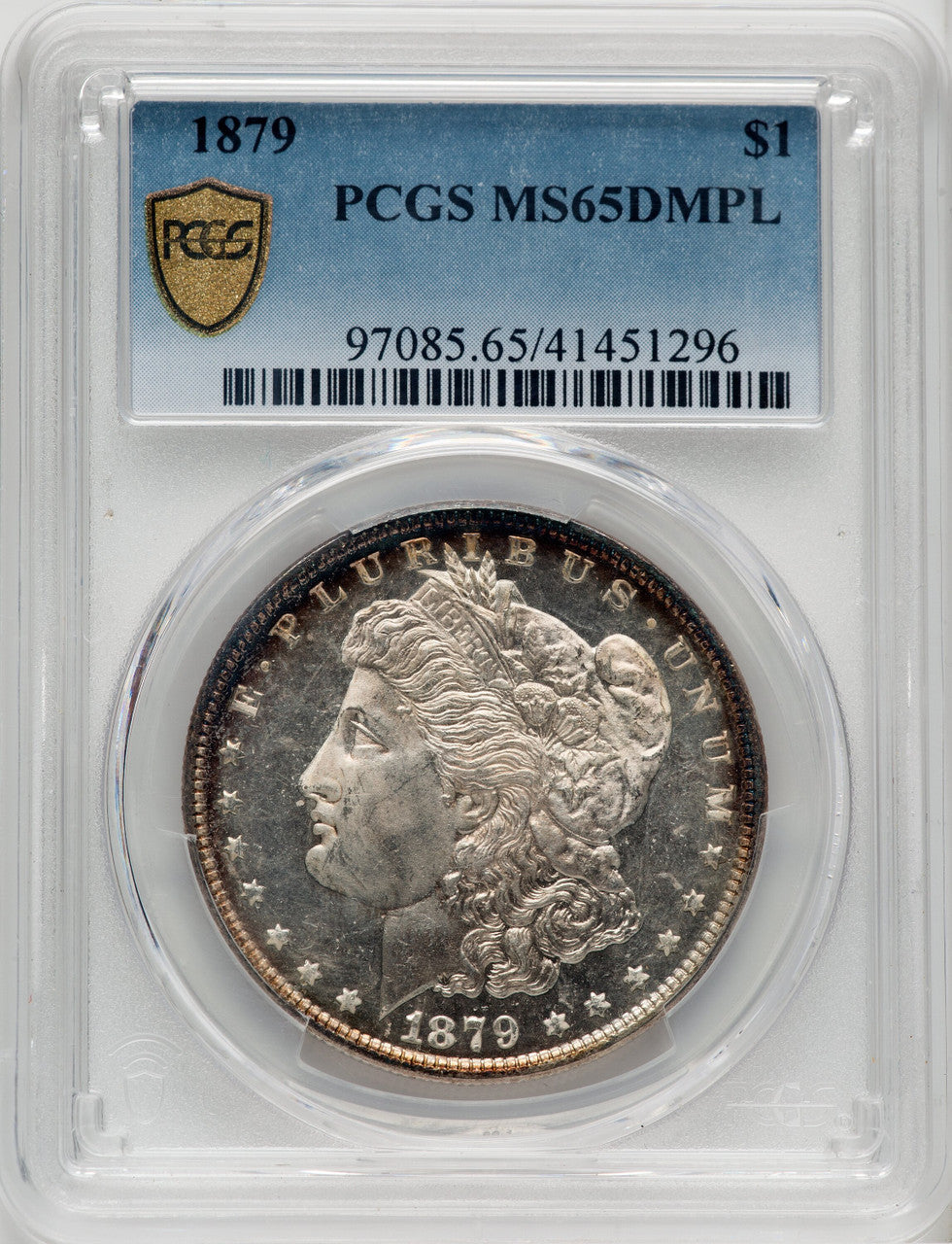 1879 $1 DM Morgan Dollar PCGS MS65