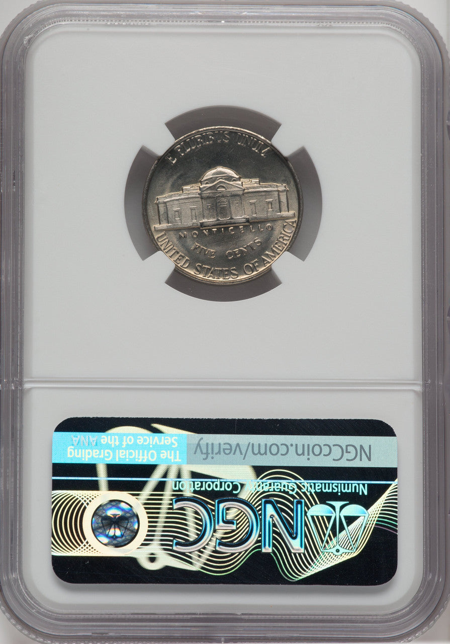 1939 5C Reverse of 1940 Jefferson Nickel NGC MS68