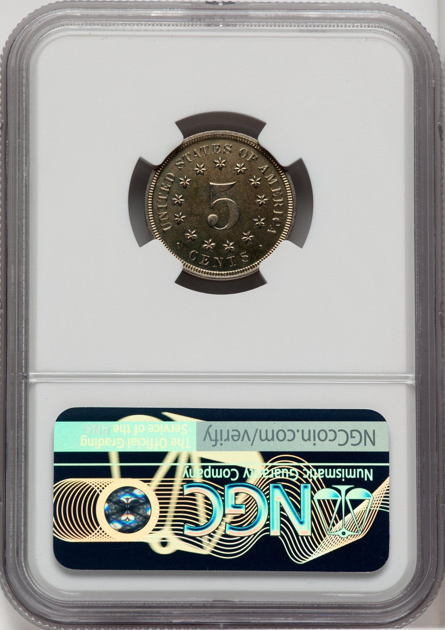 1868 5C Proof Shield Nickel NGC PR66
