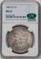 1885-CC $1 CAC Morgan Dollar NGC MS63