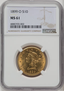 1899-O $10 Liberty Eagle NGC MS61