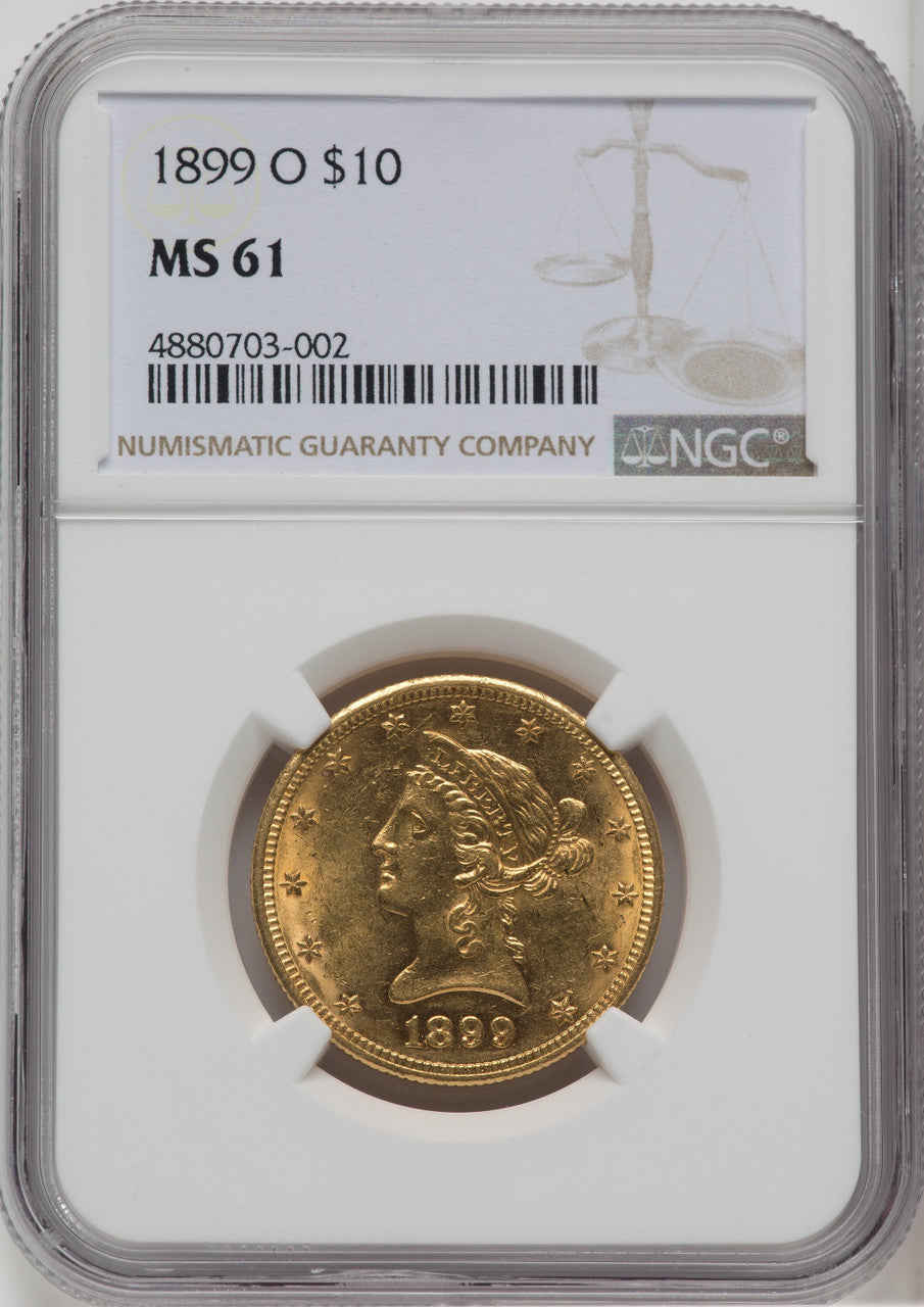 1899-O $10 Liberty Eagle NGC MS61