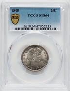 1895 25C Barber Quarter PCGS MS64