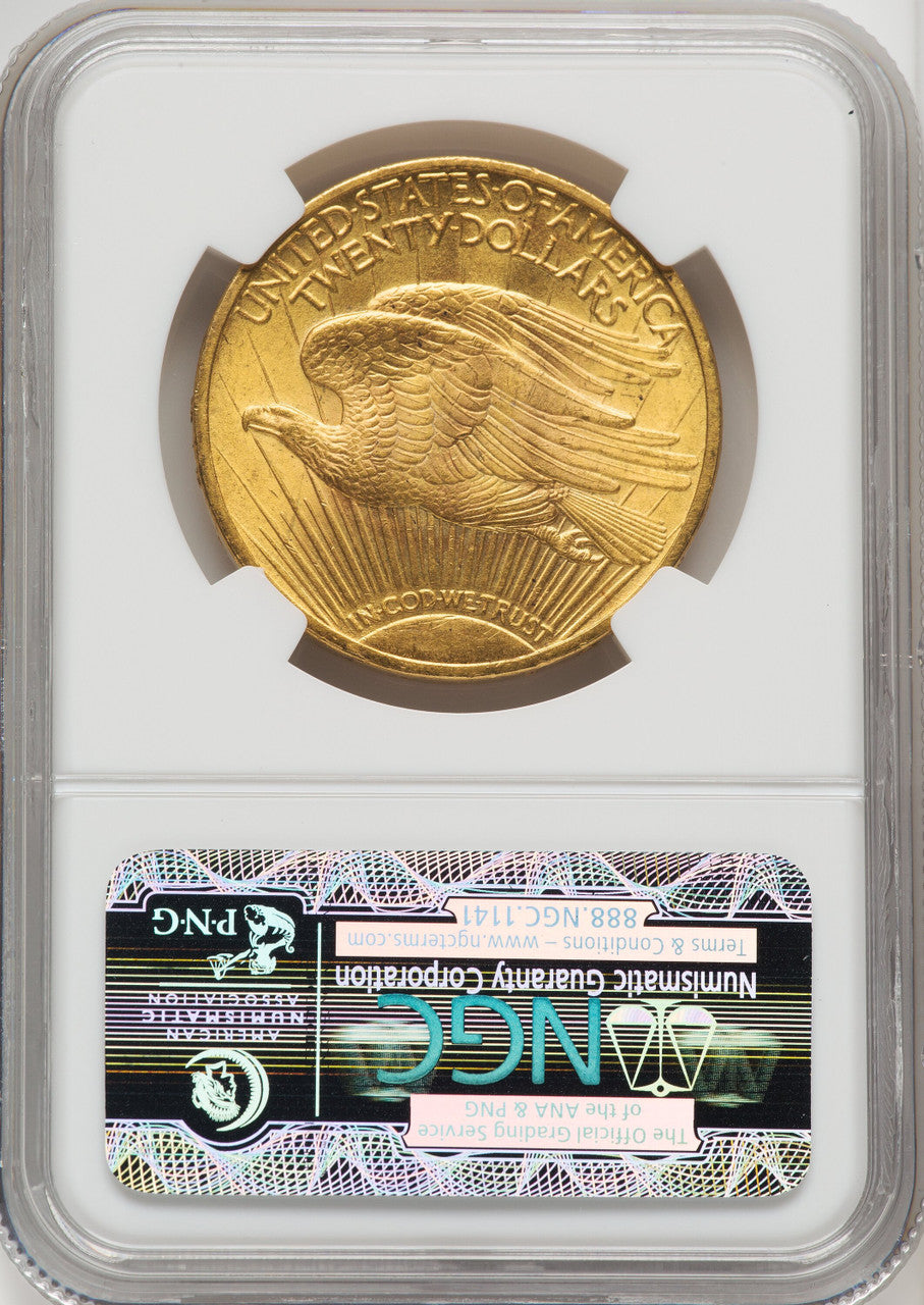 1915 $20 Saint-Gaudens Double Eagle NGC MS65
