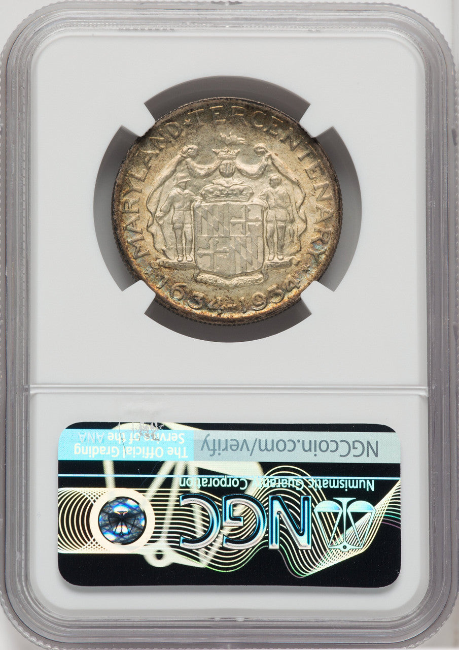 1934 50C Maryland Commemorative Silver NGC MS68