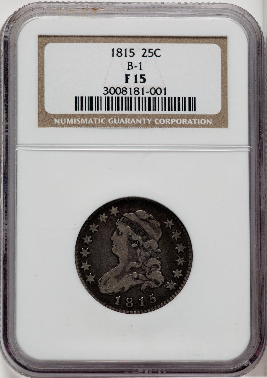 1815 25C B-1 Bust Quarter NGC 15
