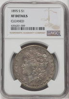 1895-S $1 Morgan Dollar Details NGC XF40