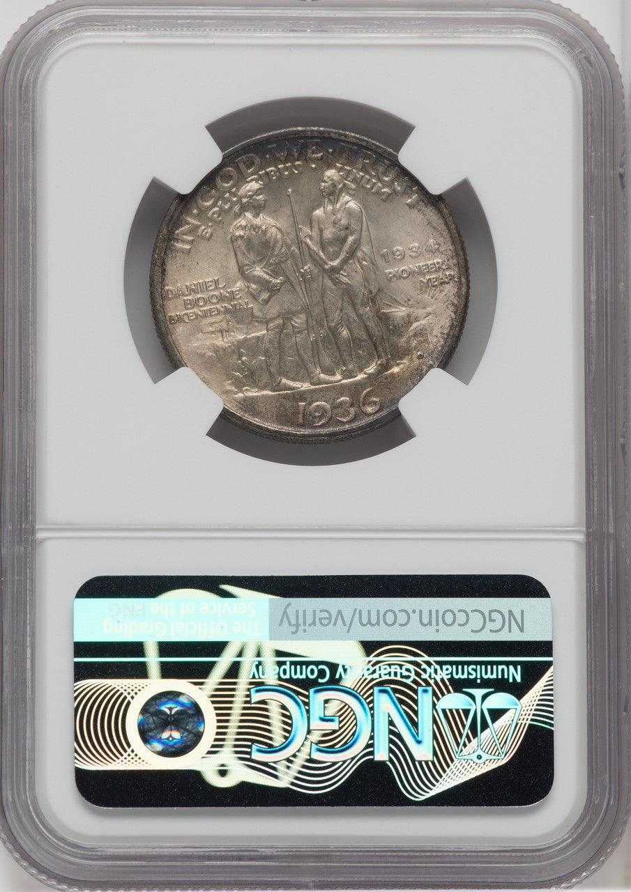 1936-D 50C Boone Commemorative Silver NGC MS67