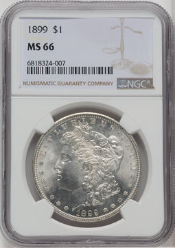 1899 $1 Morgan Dollar NGC MS66