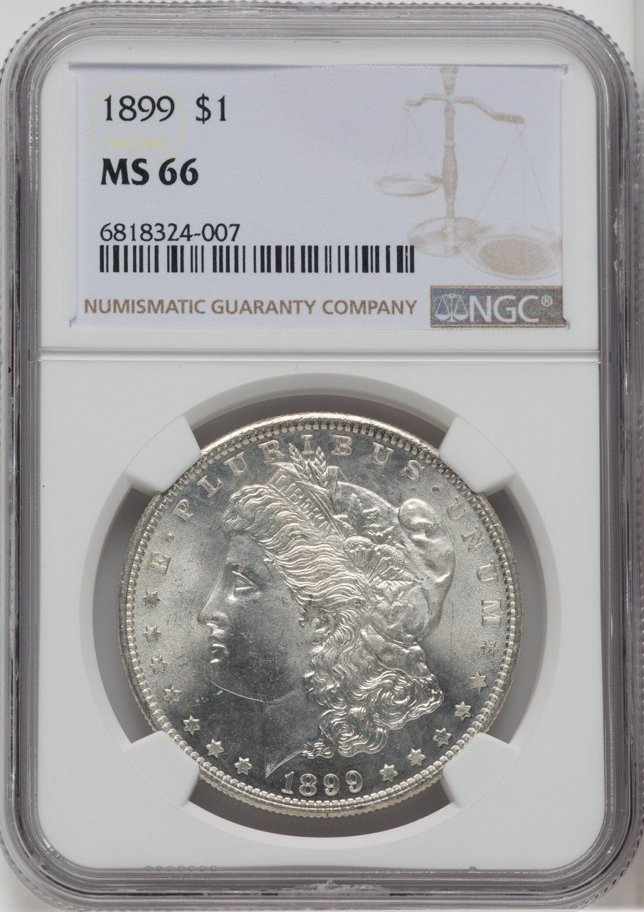 1899 $1 Morgan Dollar NGC MS66