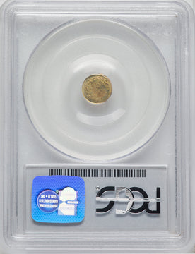 1872 Washington Round 25 Cents BG-818 Low R.4 California Fractional Gold PCGS MS63