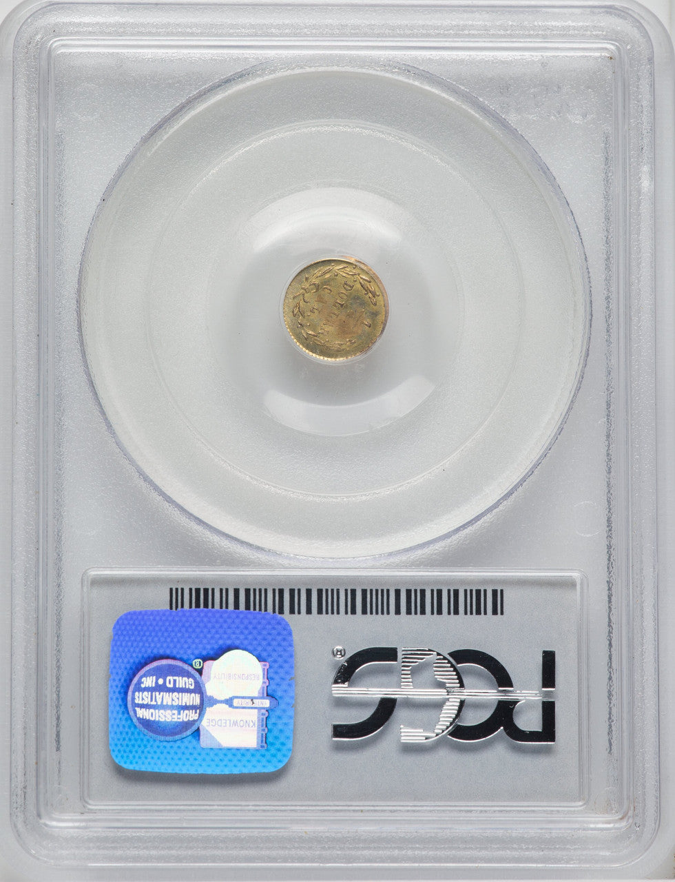 1872 Washington Round 25 Cents BG-818 Low R.4 California Fractional Gold PCGS MS63