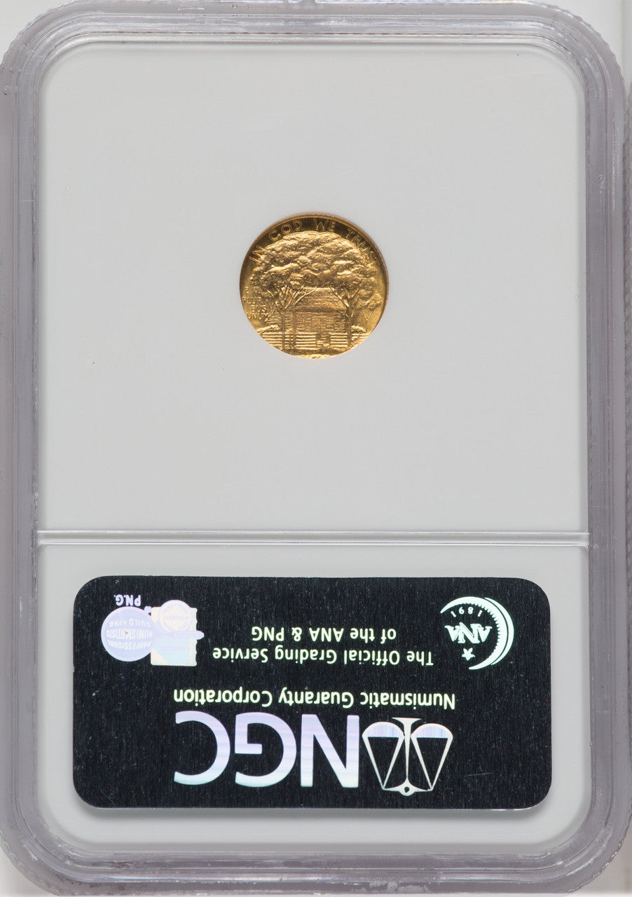 1922 G$1 Grant With Star CAC Commemorative Gold NGC MS65