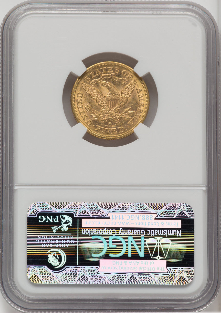 1879-S $5 Liberty Half Eagle NGC MS62