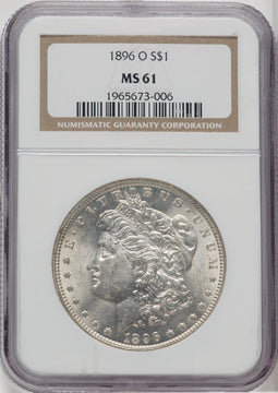 1896-O $1 Morgan Dollar NGC MS61