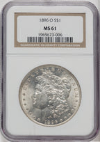 1896-O $1 Morgan Dollar NGC MS61