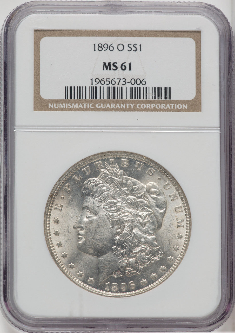 1896-O $1 Morgan Dollar NGC MS61