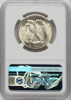 1945-D 50C CAC Walking Liberty Half Dollar NGC MS67+