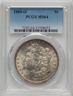 1889-O $1 Morgan Dollar PCGS MS64