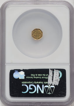 1864 Liberty Octagonal 25 Cents BG-707 High R.7 California Fractional Gold NGC MS62