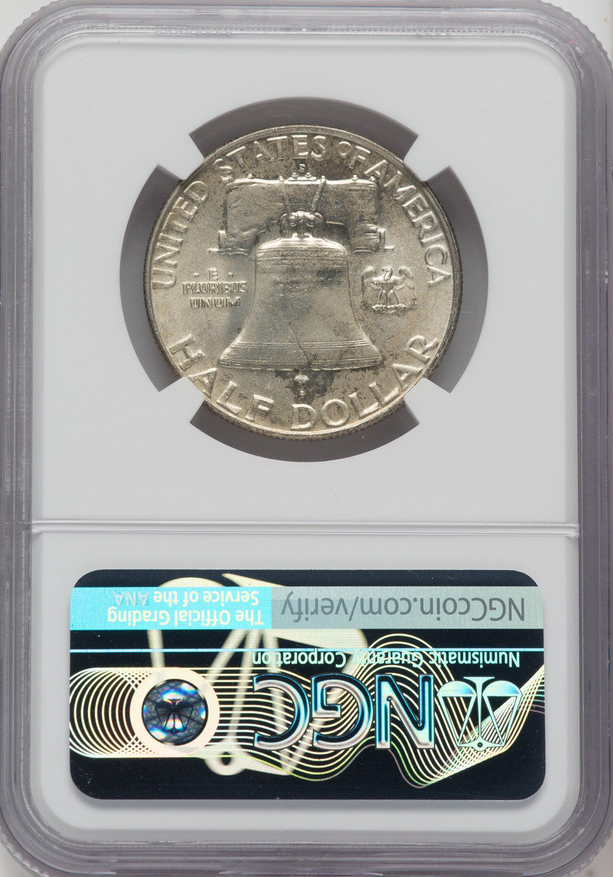 1954-D 50C FL CAC Franklin Half Dollar NGC MS66+