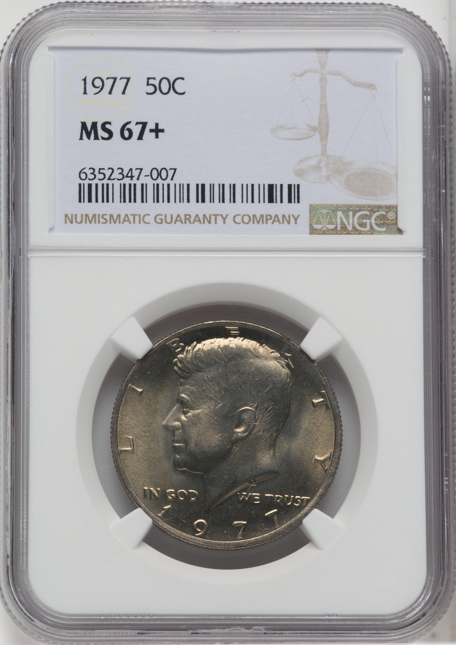 1977 50C Kennedy Half Dollar NGC MS67+