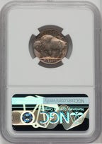 1937-D 5C Three-Legged FS-901 Buffalo Nickel NGC MS66